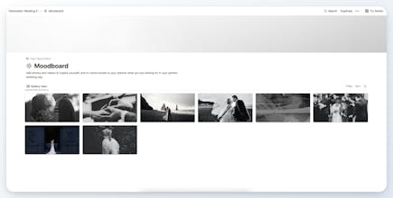 Notion Destination Wedding Template gallery image