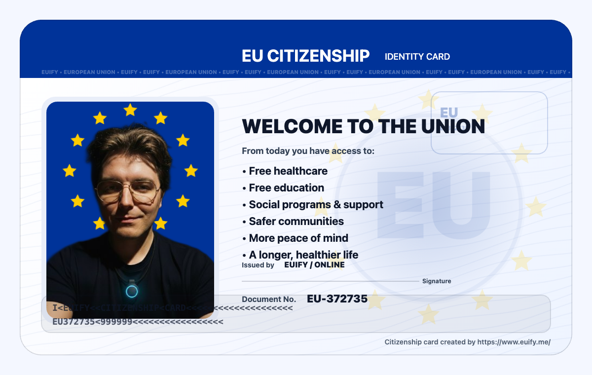 Euify — Get your EU citizenship card gallery image