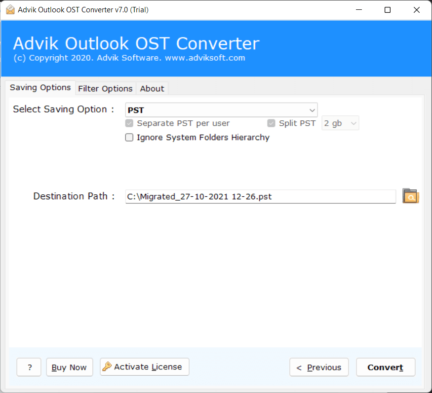 Media Advik OST ke PST Converter - Tukar Outlook Offline OST File ke dalam format PST. 4