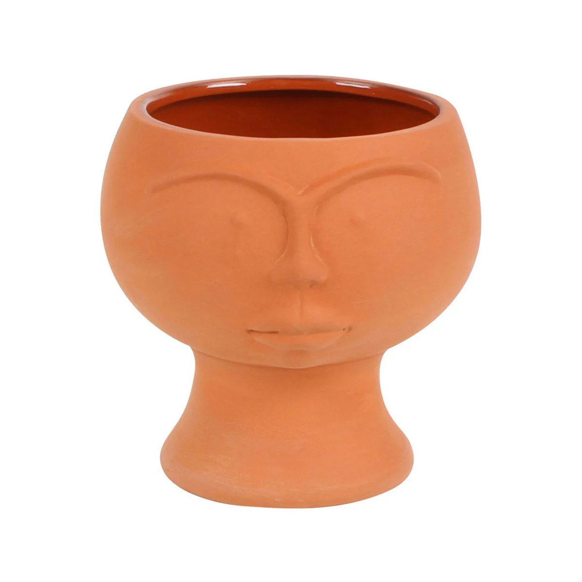 Dale Ceramic Face Short Planter  - Add Character to Your Greenery with Ceramic Face Planter  media 1
