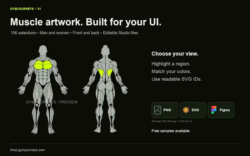 GymJourneys Muscle Collection screenshot 1