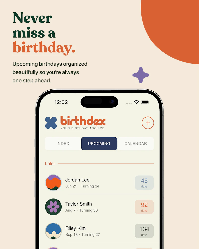 Birthdex screenshot 3