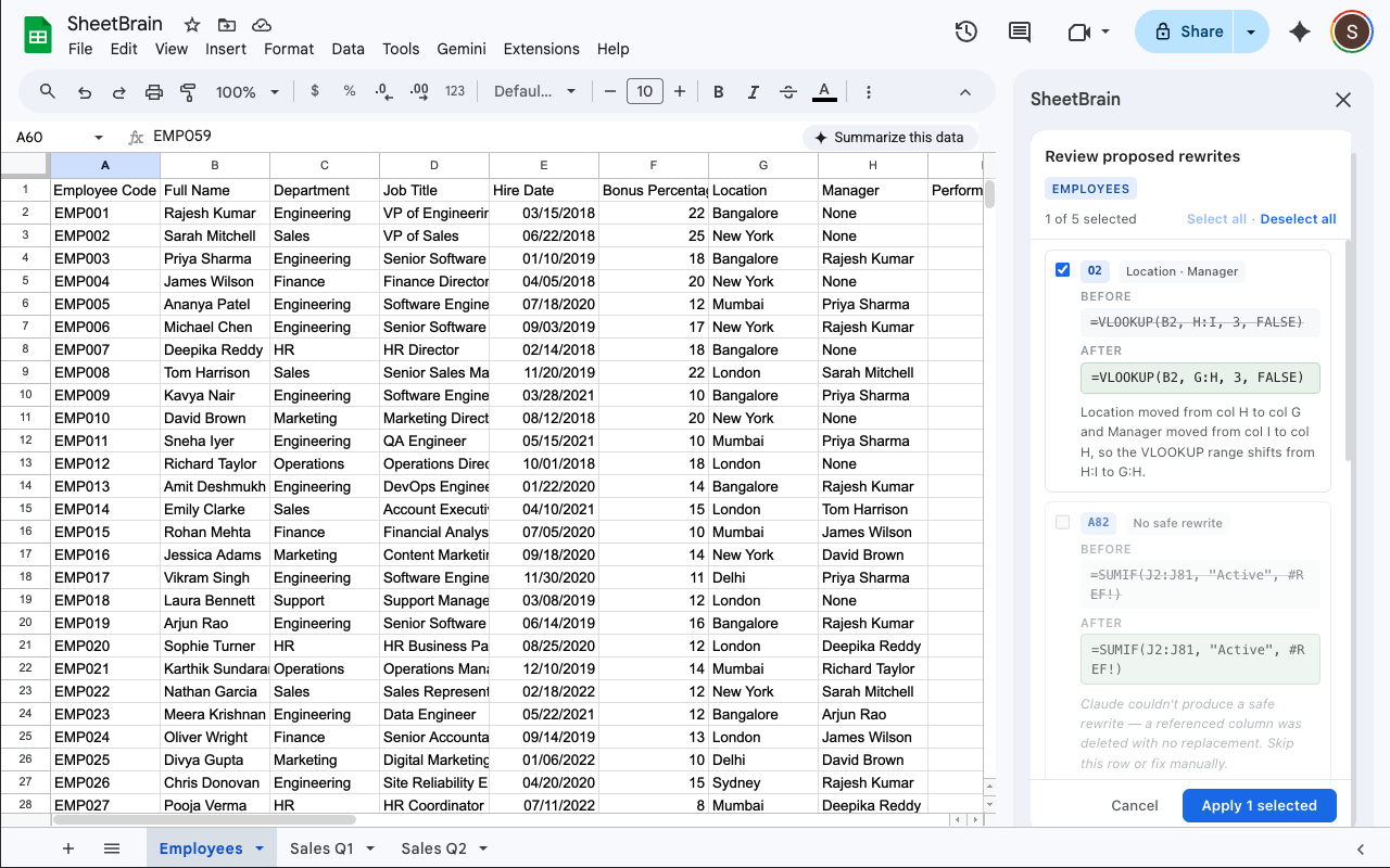 SheetBrain gallery image