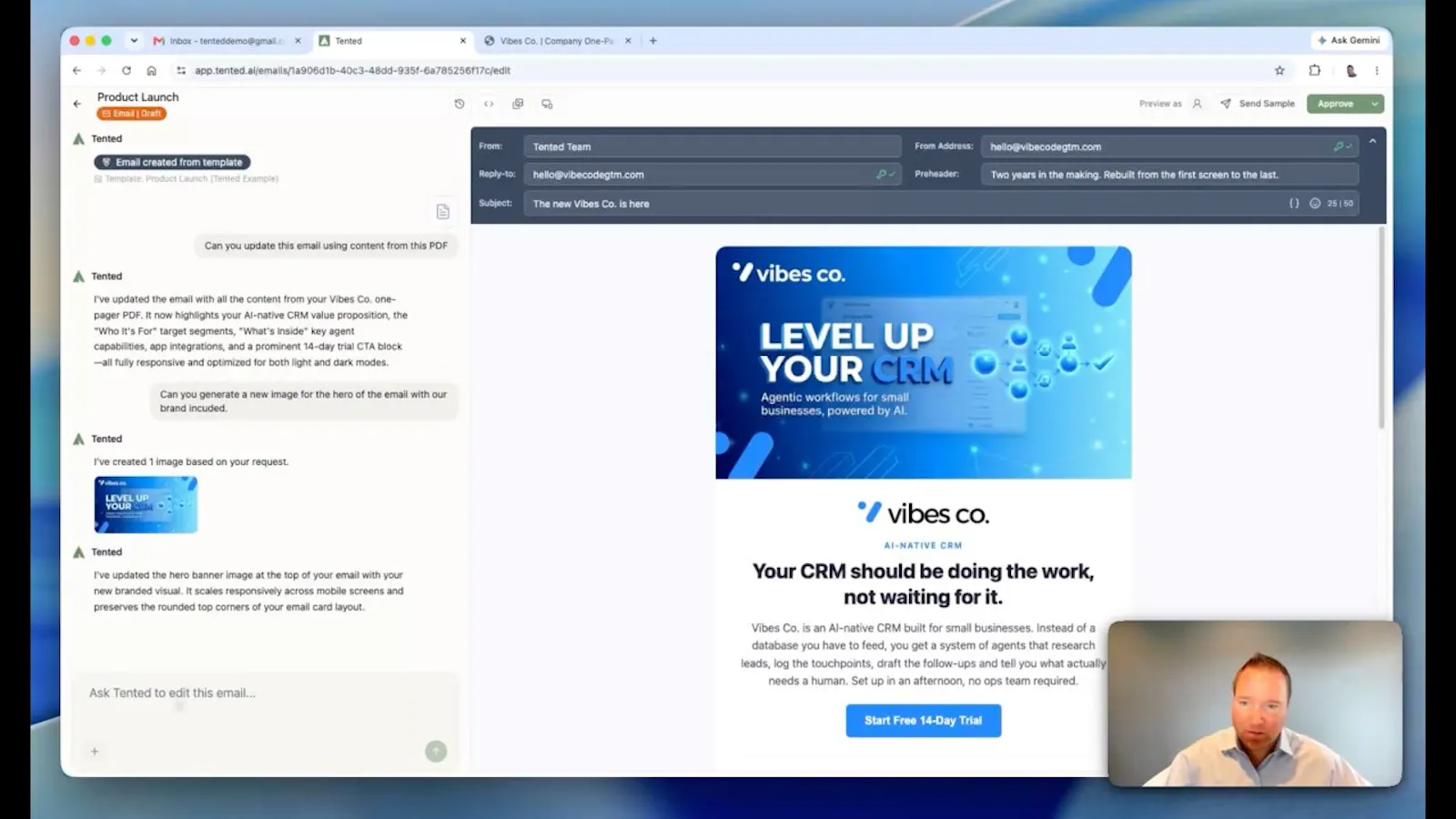 Tented AI screenshot 1 (video preview)