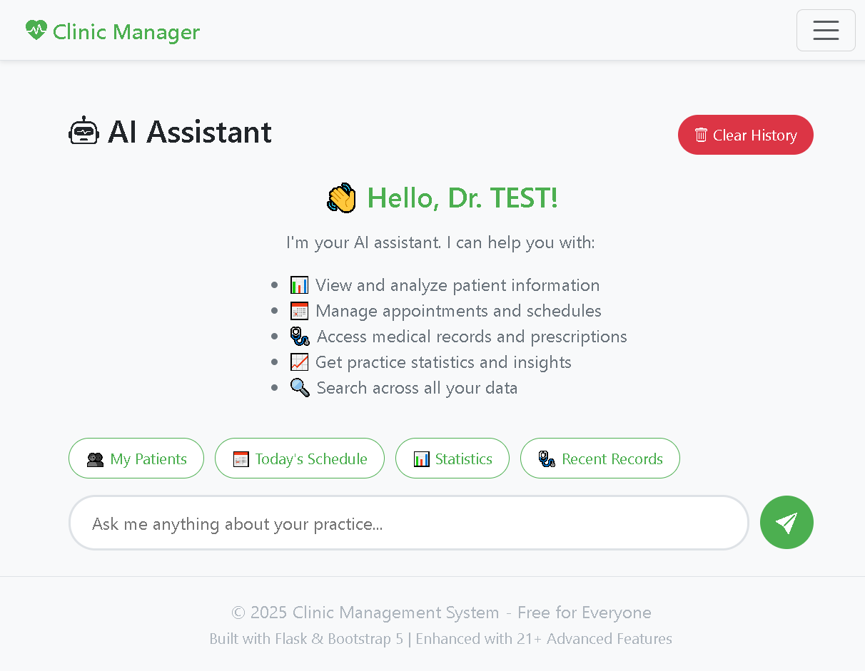 Clinic Management Website gallery image