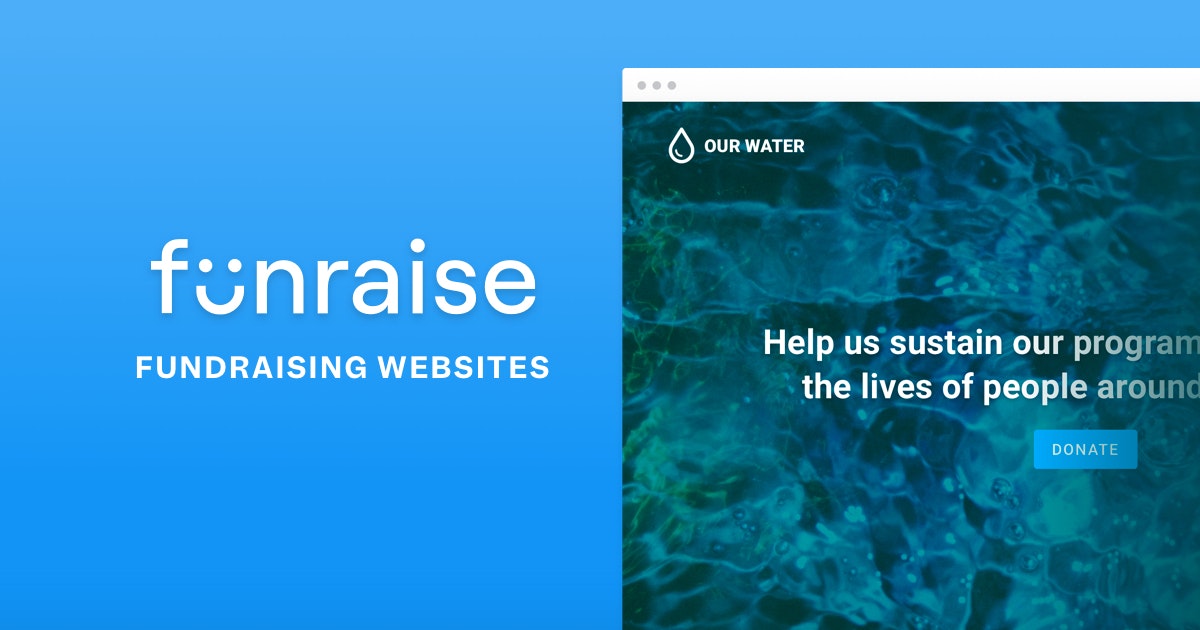 Funraise Nonprofit website builder gallery image