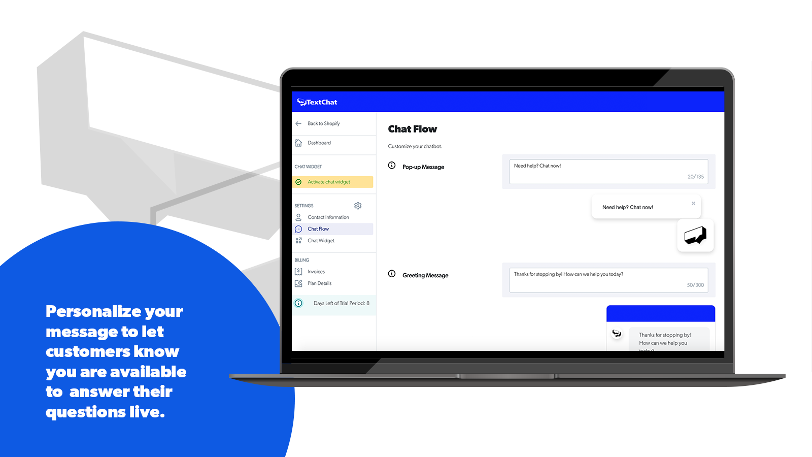 TextChat for Shopify gallery image