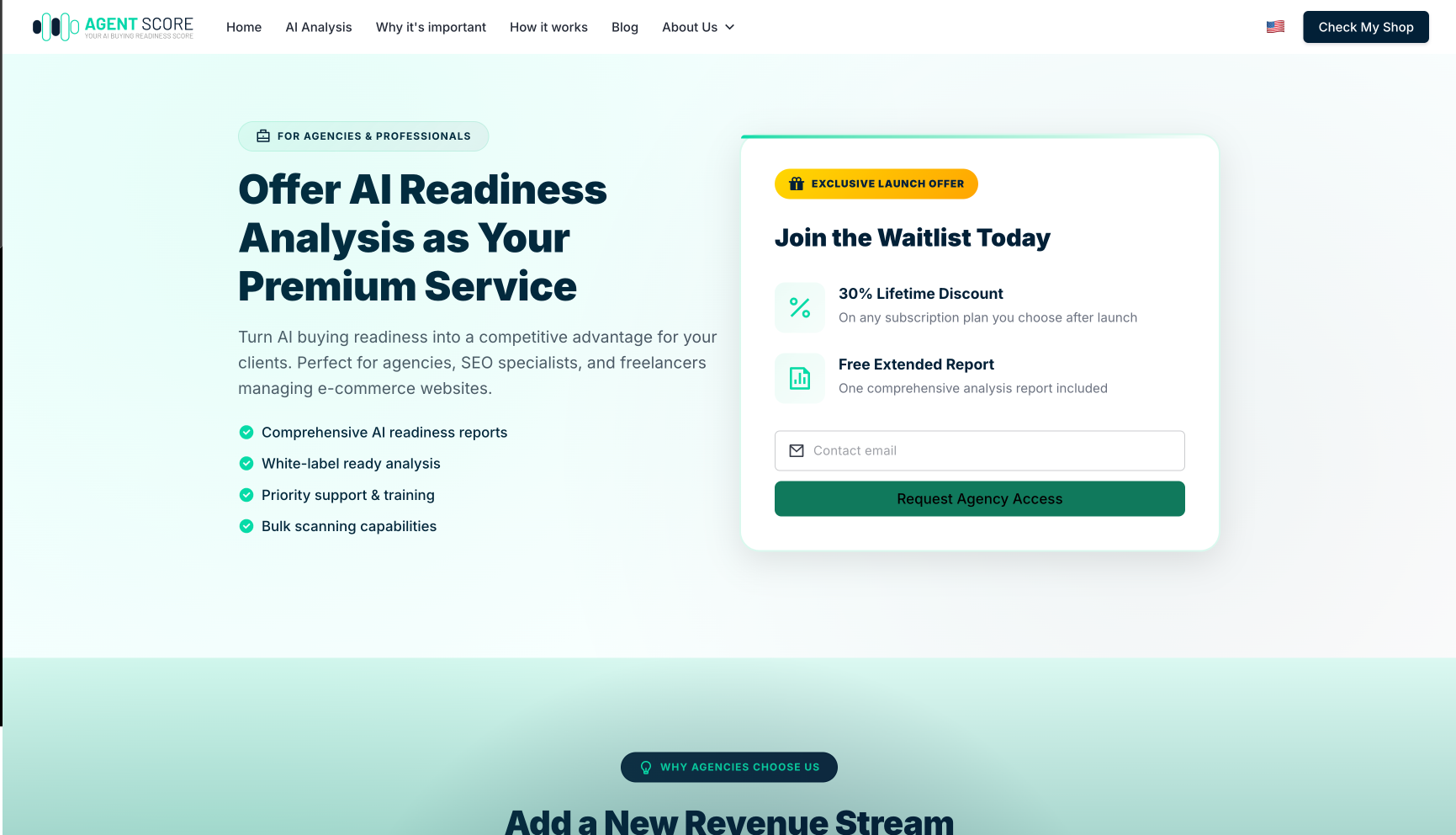 Agent Score - Screenshot 4 showing product features and functionality