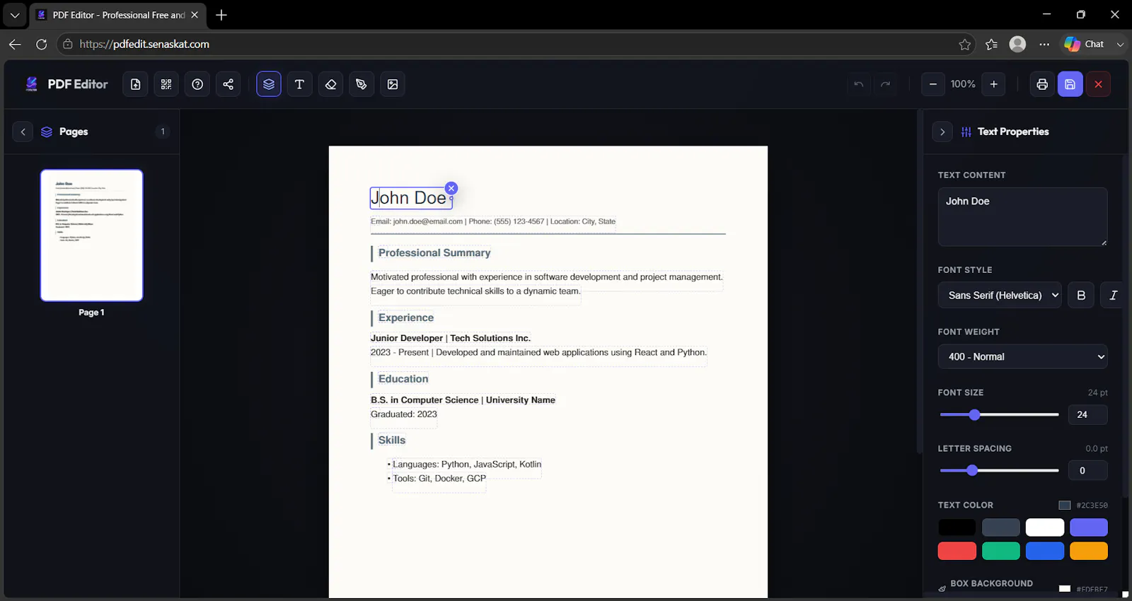 Free Pdf Edit, Sign & Redact Offline  screenshot 3