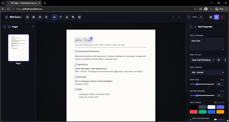 Free Pdf Edit, Sign & Redact Offline  screenshot 3
