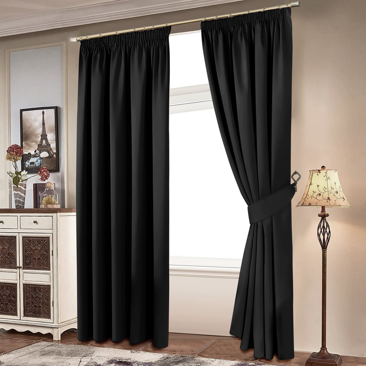 Pencil Pleat Blackout Curtains gallery image