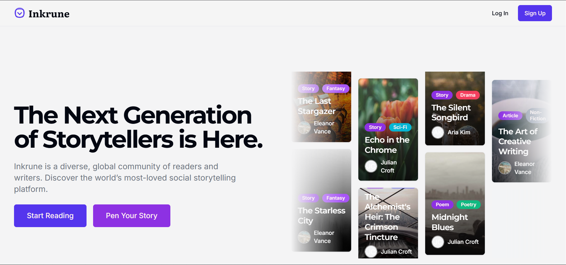 Inkrune - Main product screenshot demonstrating key features and user interface