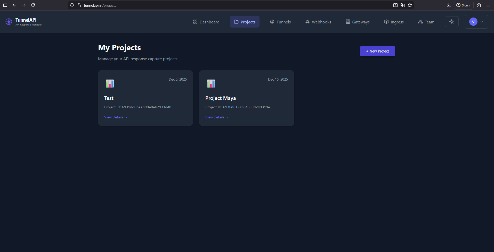 TunnelAPI gallery image