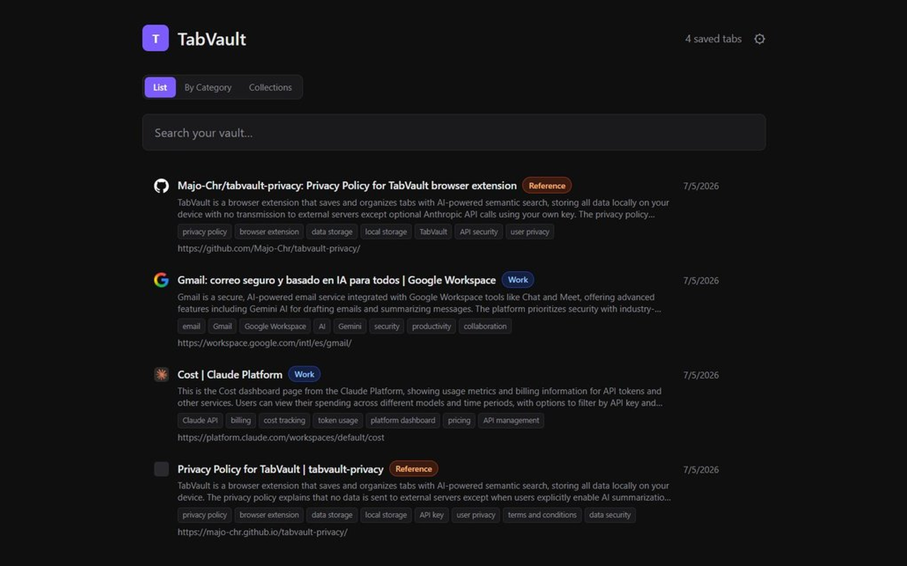 TabVault gallery image