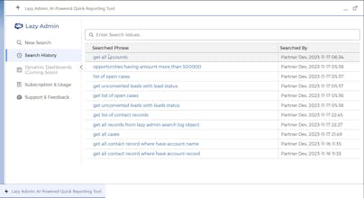 Lazy Admin AI-Powered Reporting Tool gallery image
