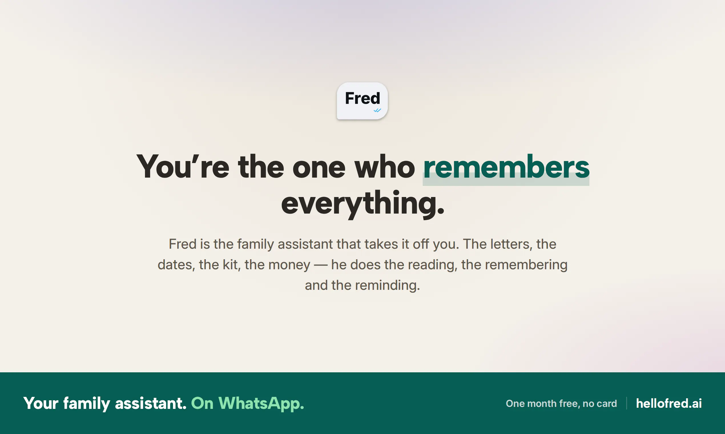 Fred - Your Family Assistant gallery image