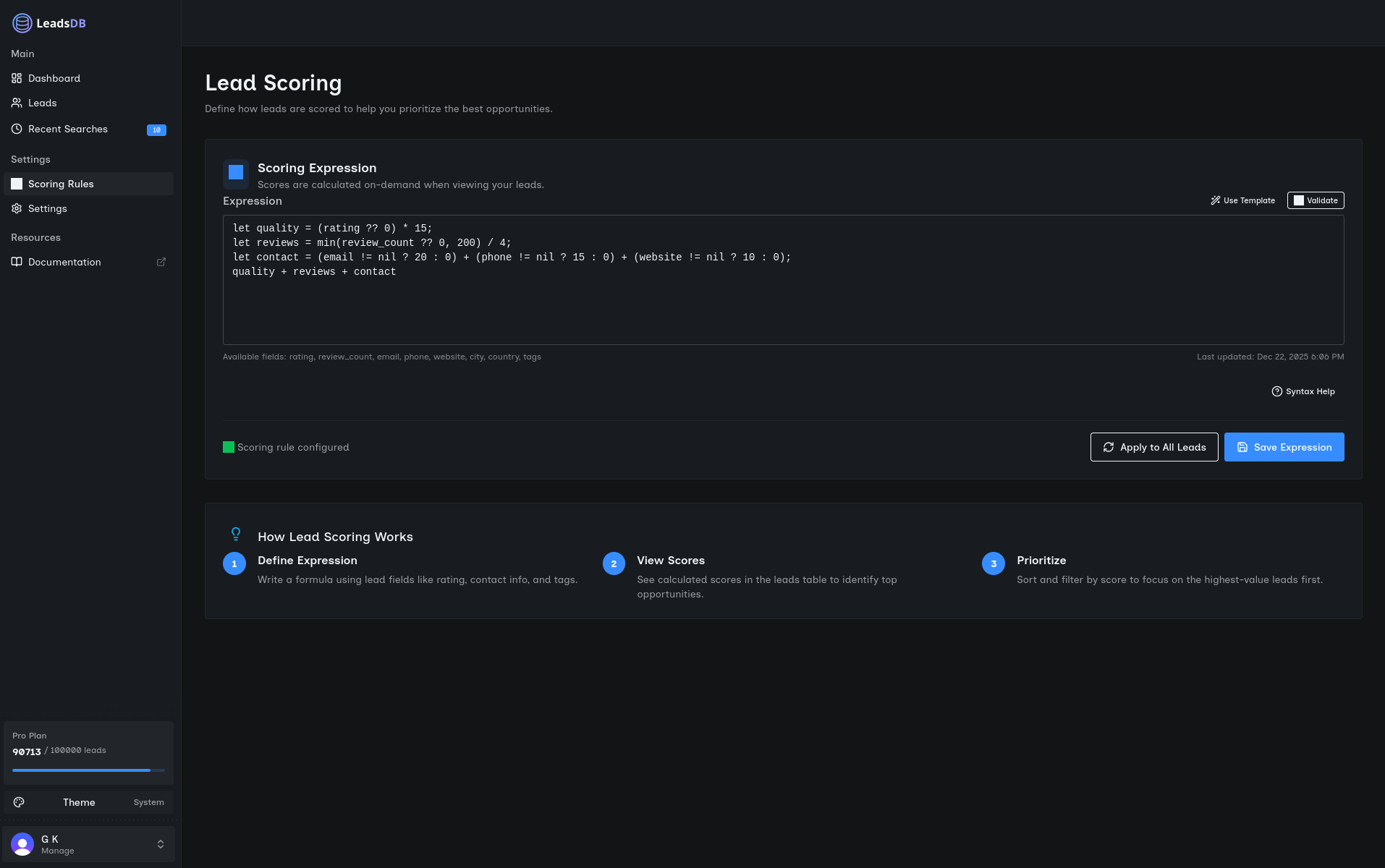 LeadsDB - Manage Leads via API & AI gallery image