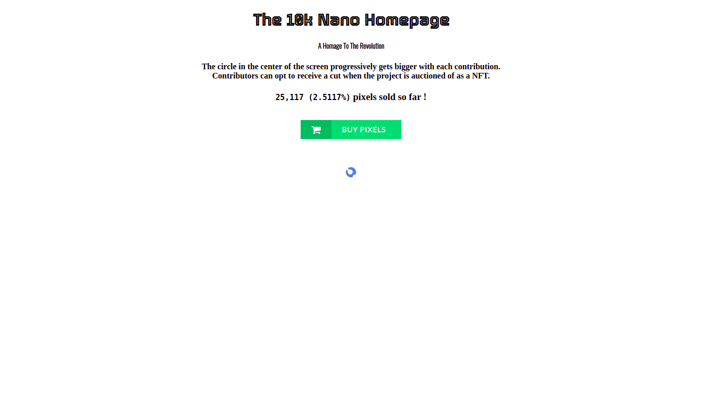 The 10,000 Nano Homepage