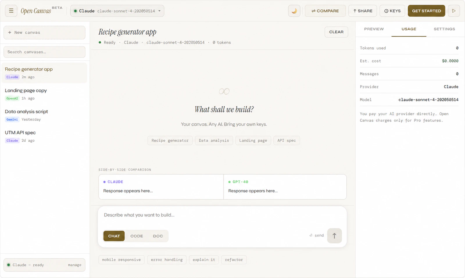 Open Canvas screenshot 6