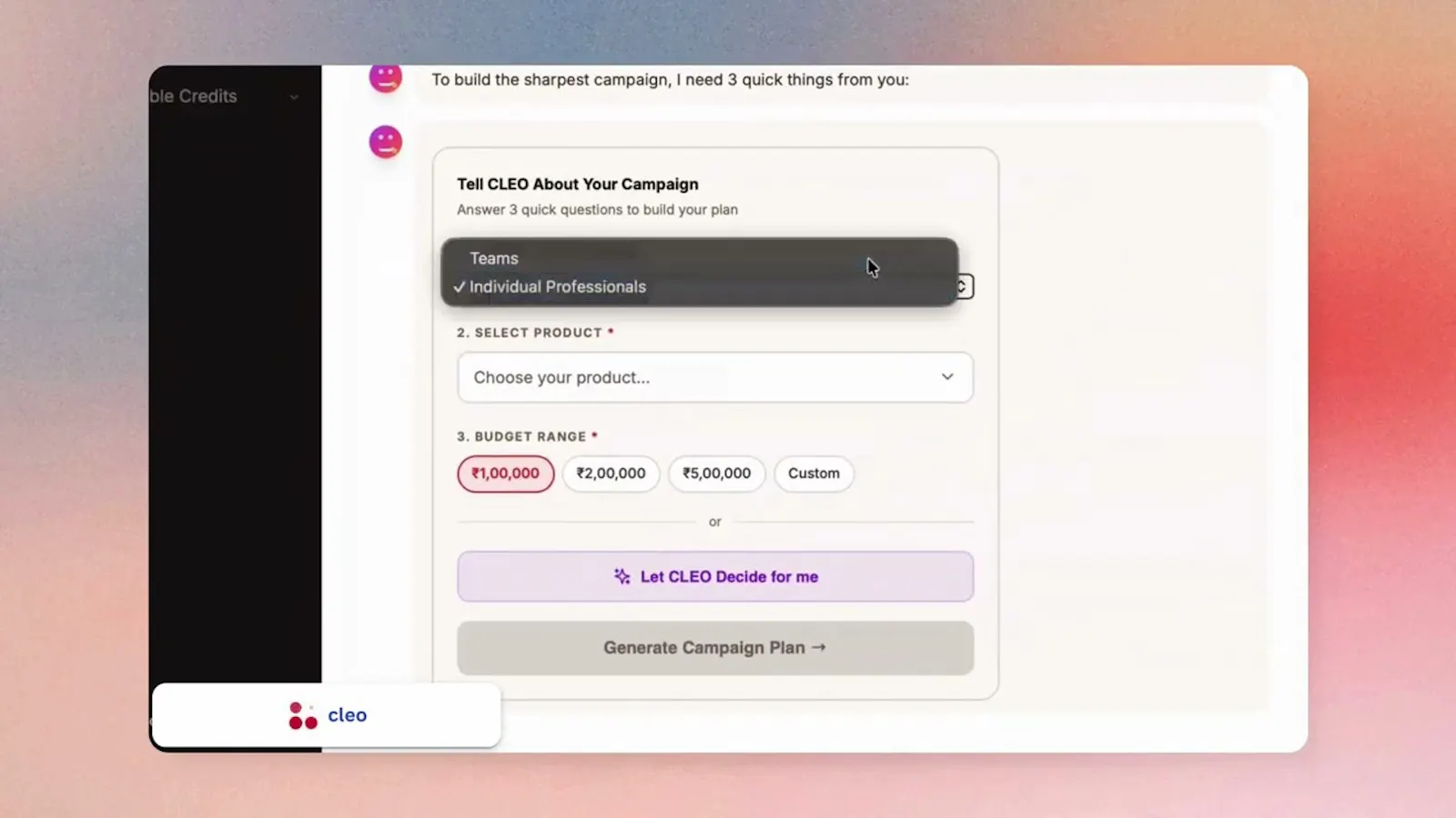 CLEO AI screenshot 1 (video preview)