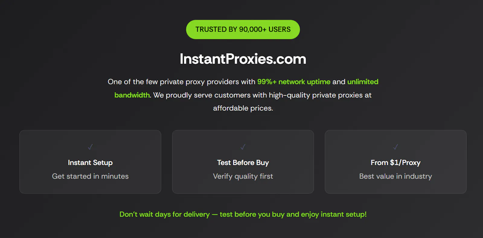 InstantProxies screenshot 3