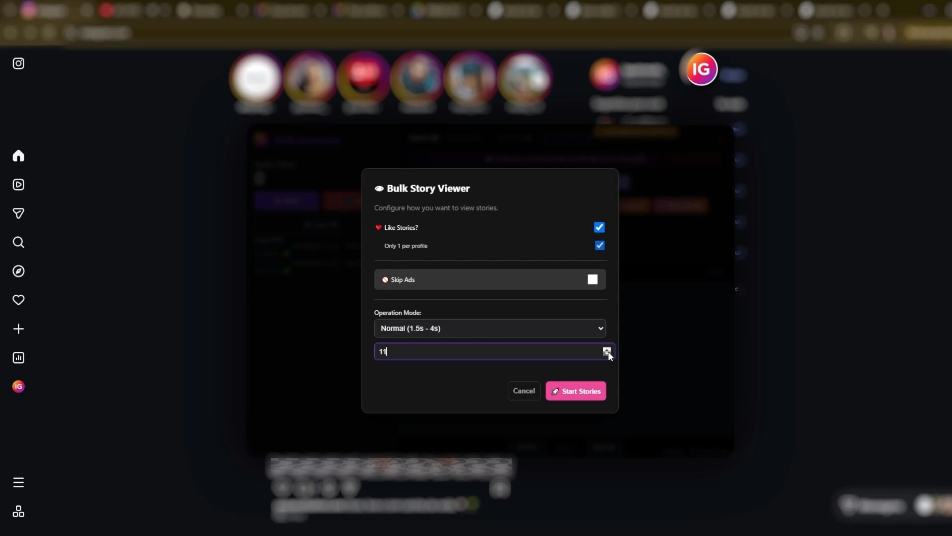 IGAutomate - Main product screenshot demonstrating key features and user interface