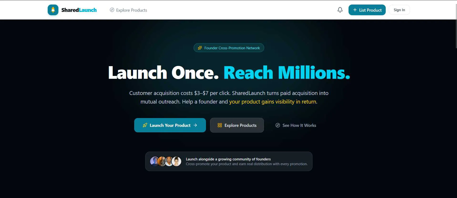 SharedLaunch: Free User Acquisition screenshot 1