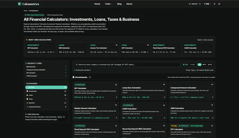 Calcumetrics screenshot 7