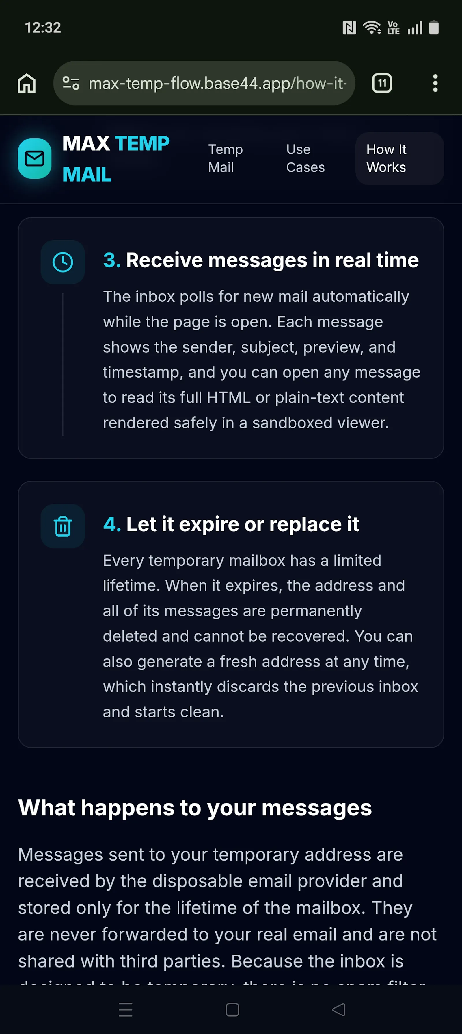 MAX TEMP MAIL  screenshot 5
