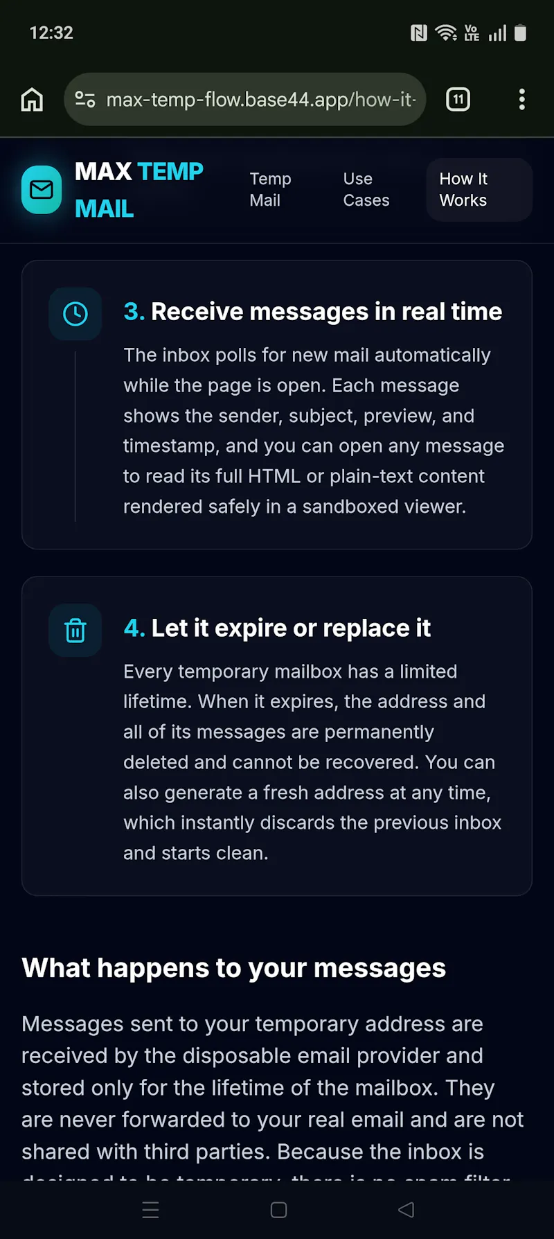 MAX TEMP MAIL  screenshot 5