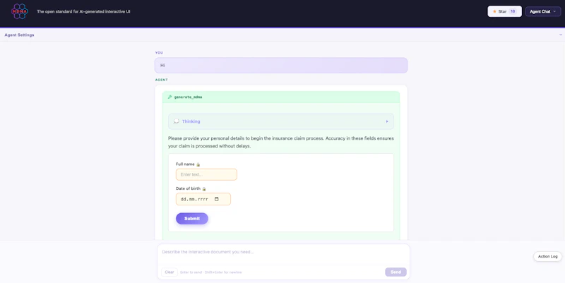 MDMA - GenUI for apps screenshot 5