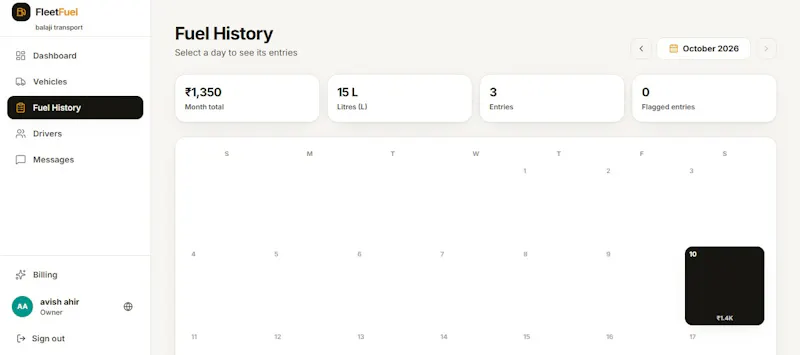 FleetFuel screenshot 3
