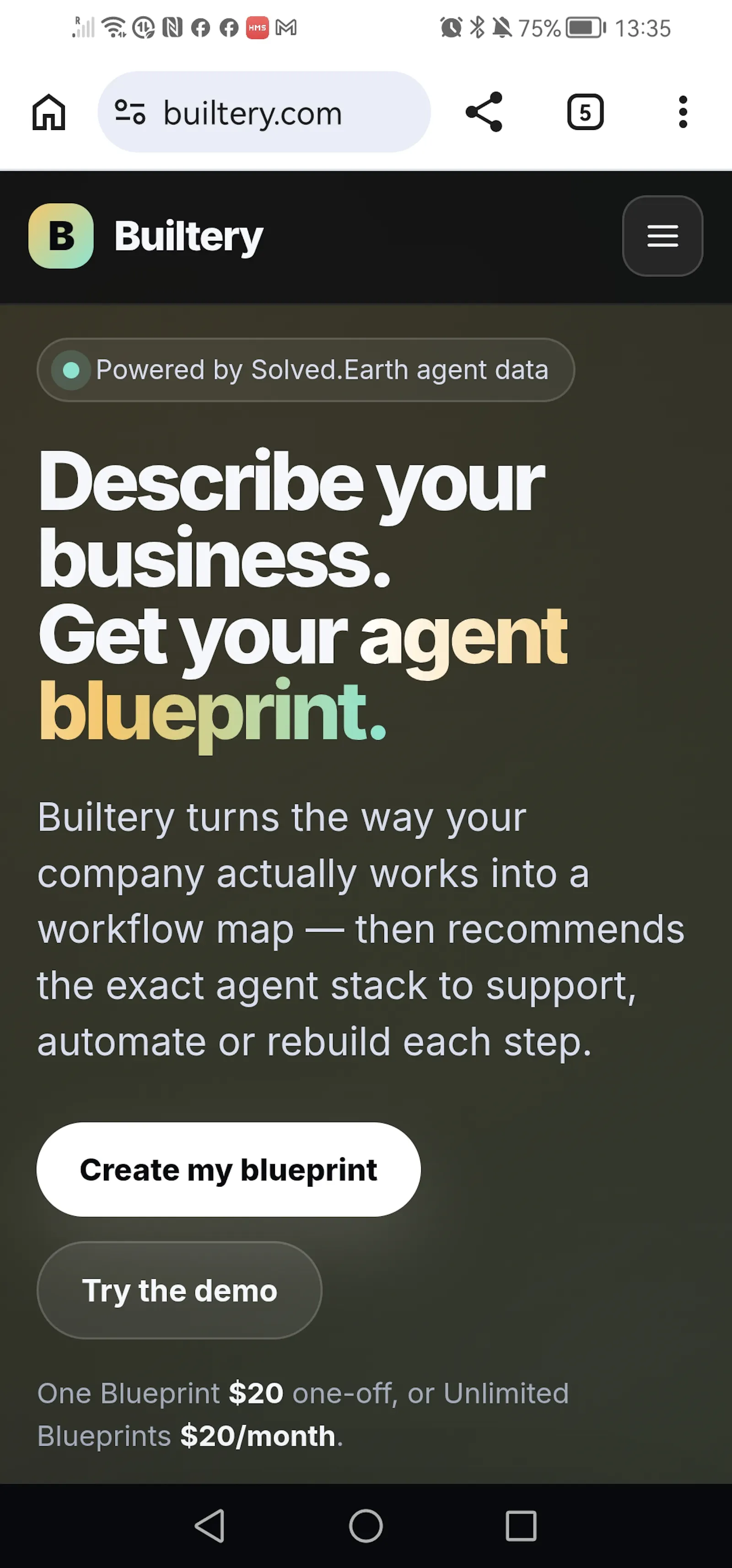 Builtery.com screenshot 2