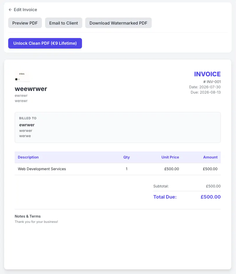 InvoiceFast gallery image