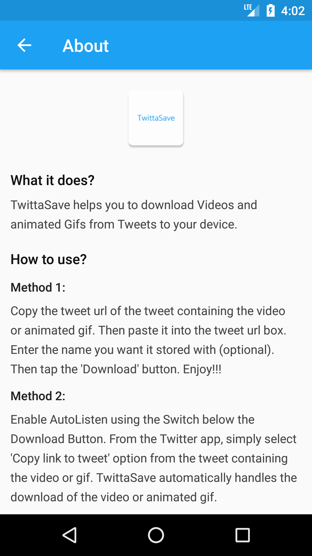 TwittaSave (Android) gallery image