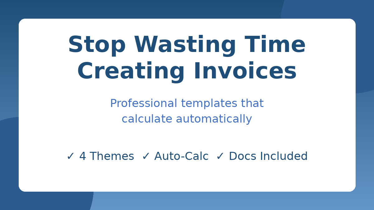 Professional Invoice Template Kit gallery image