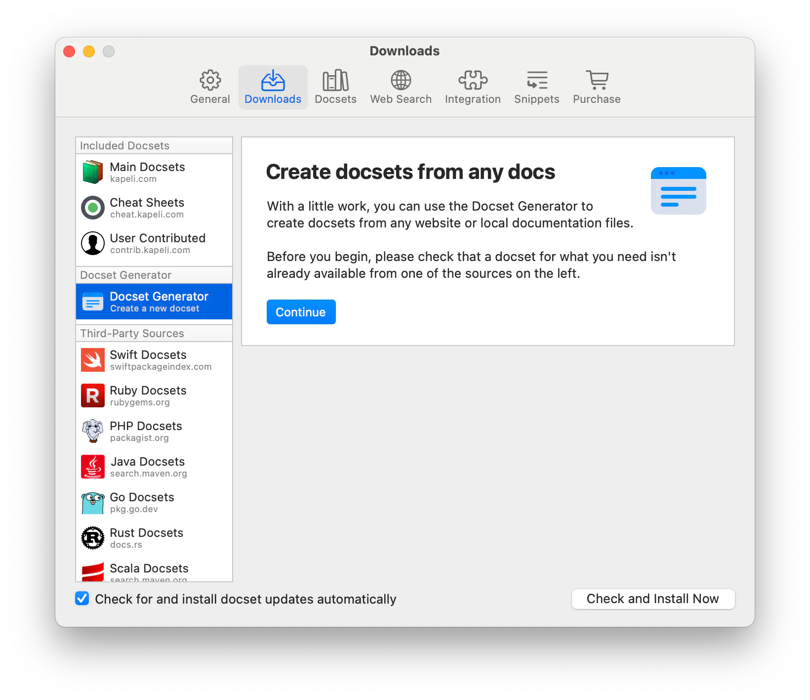 Dash: The documentation browser for 150+ APIs | Product Hunt