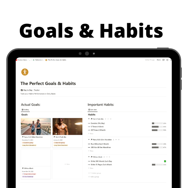 The Perfect Goals And Habits