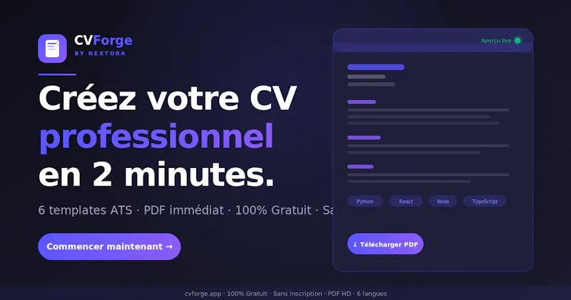 Free CV Builder in 2 Minutes screenshot 1