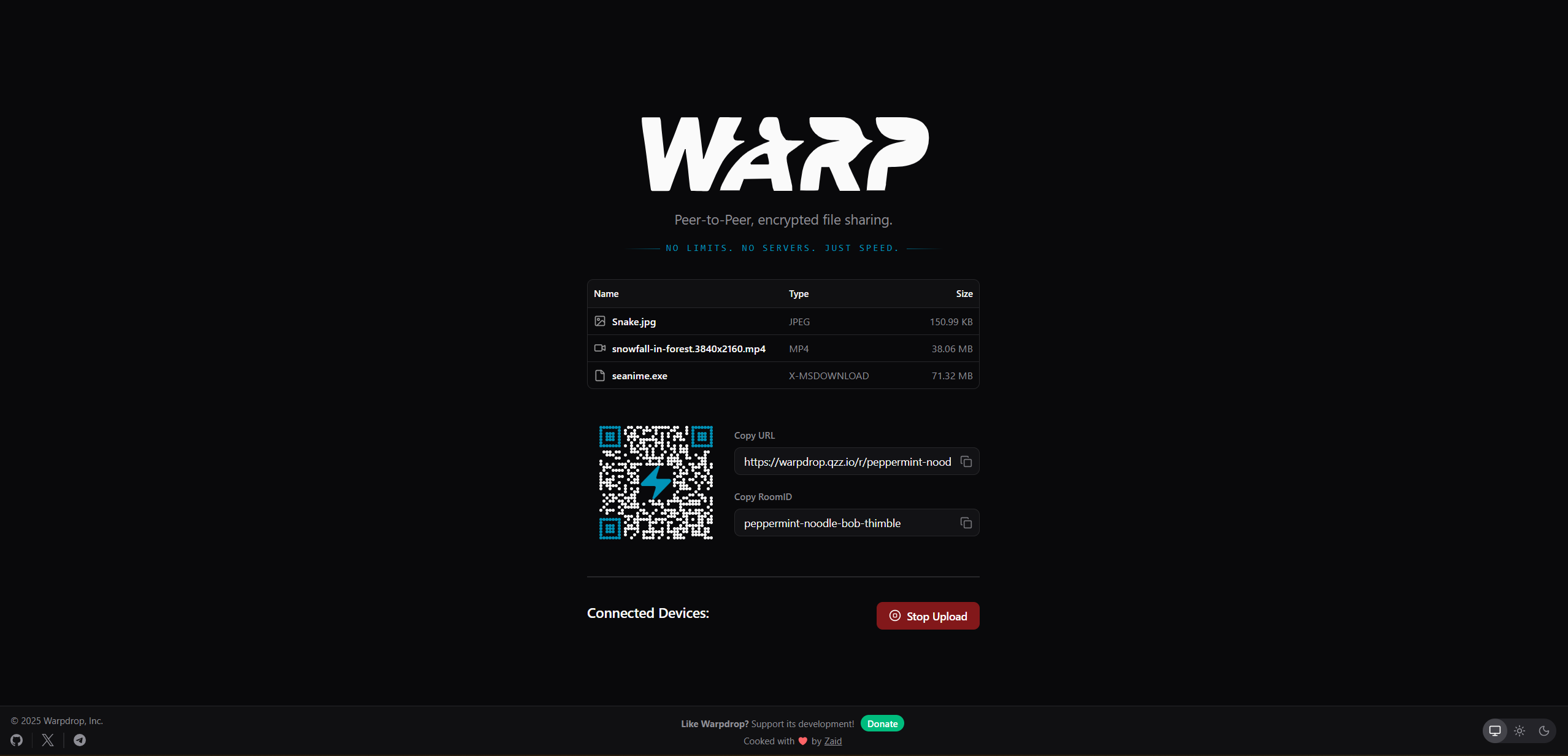 Warpdrop gallery image