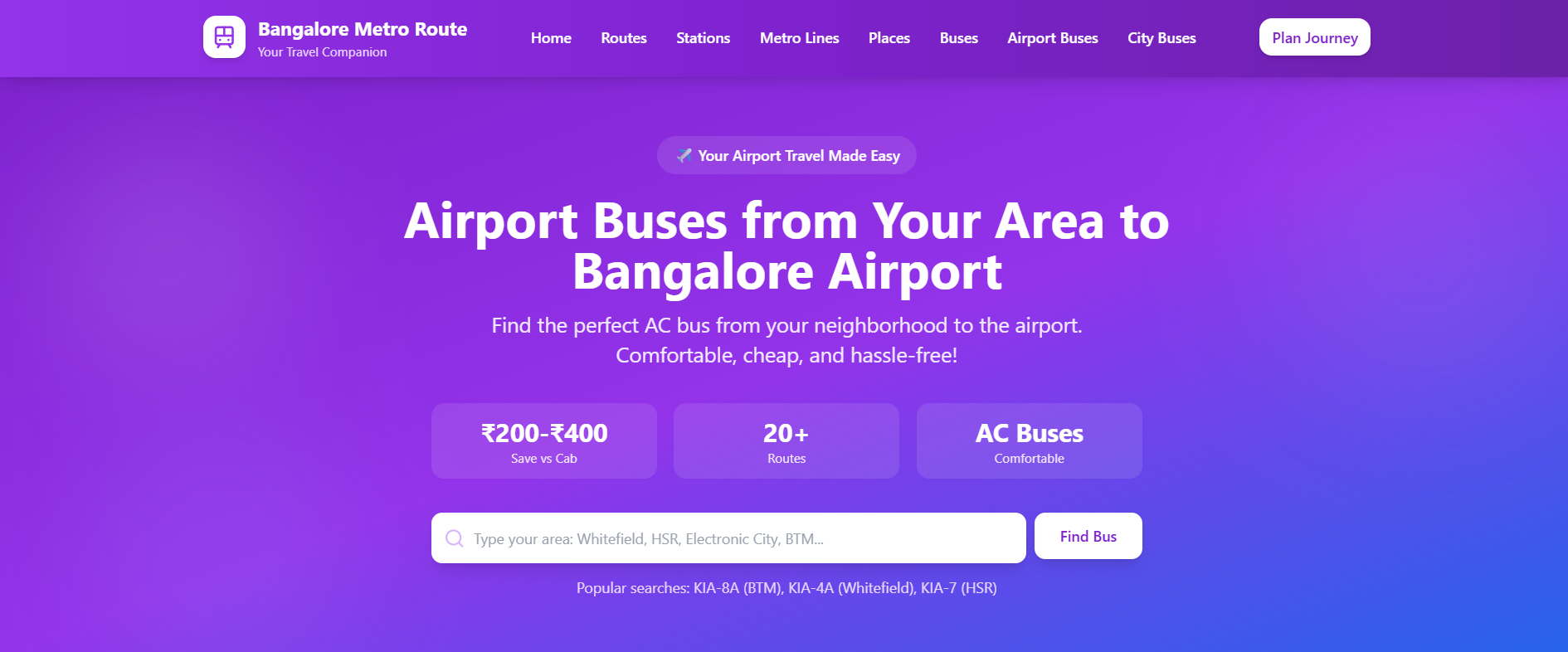 Namma Metro Bangalore Route Guide gallery image