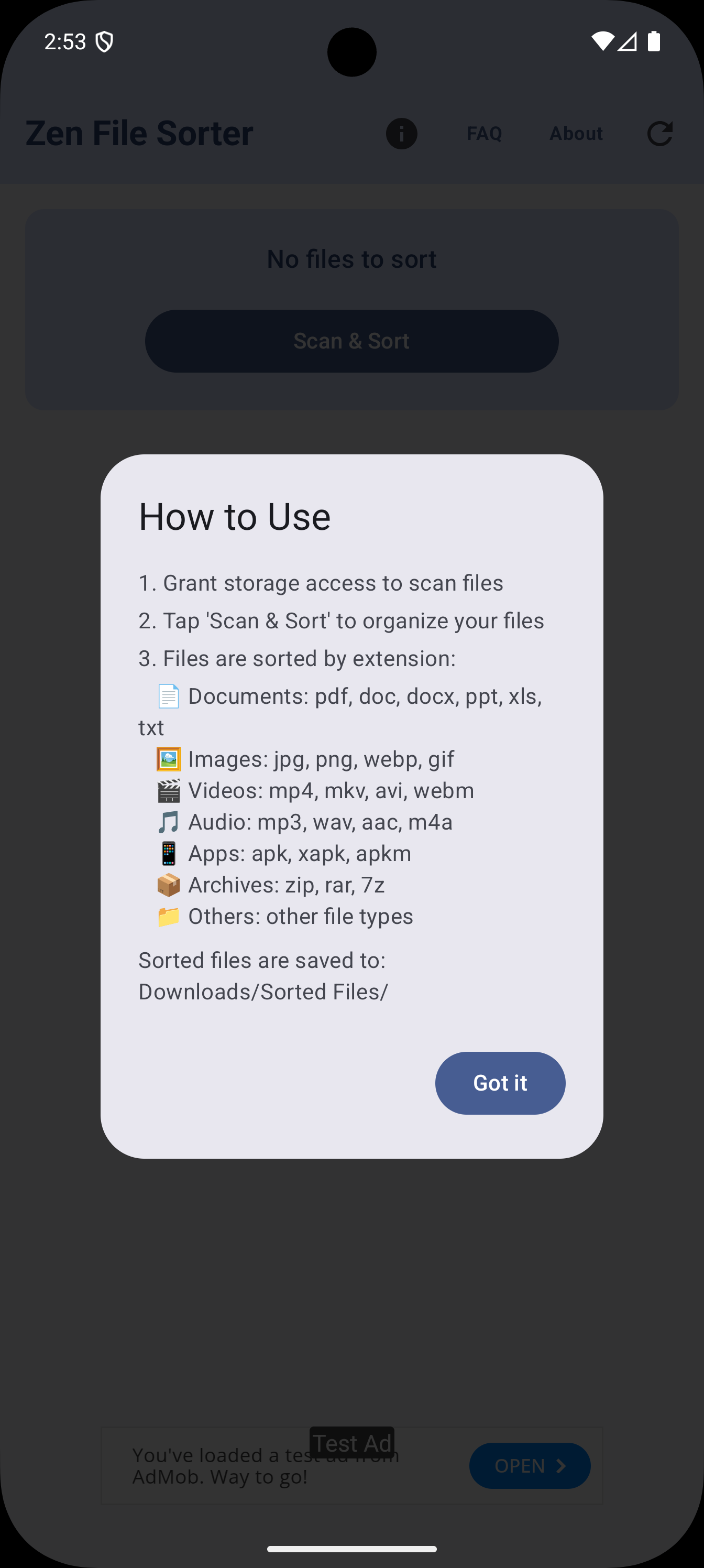 Zen Auto File Sorter gallery image