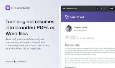 AI Resume Builder for Recruiters gallery image