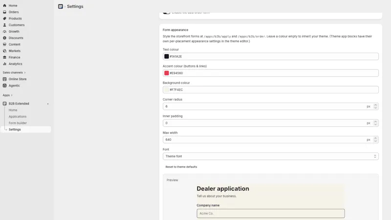 B2B Extended Shopify App screenshot 6