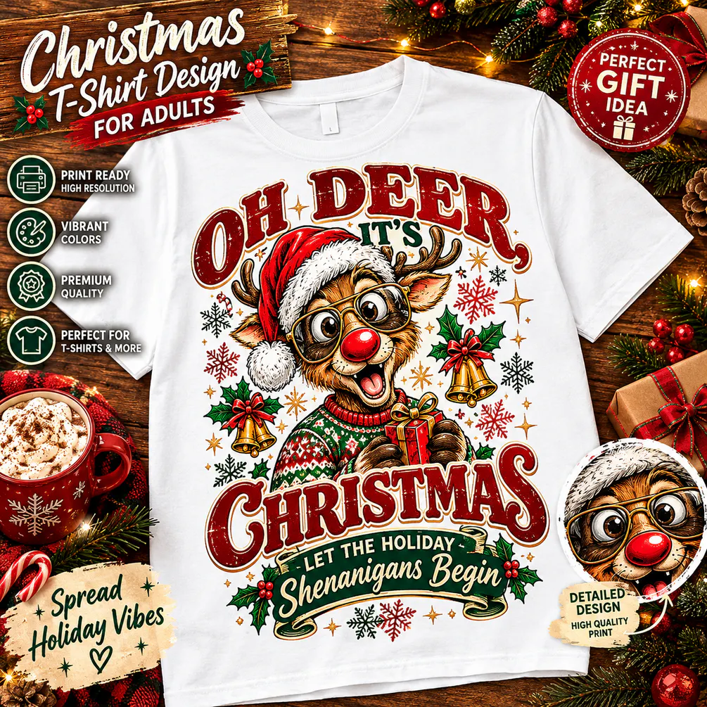 Christmas T-shirt Designs +30 Designs gallery image
