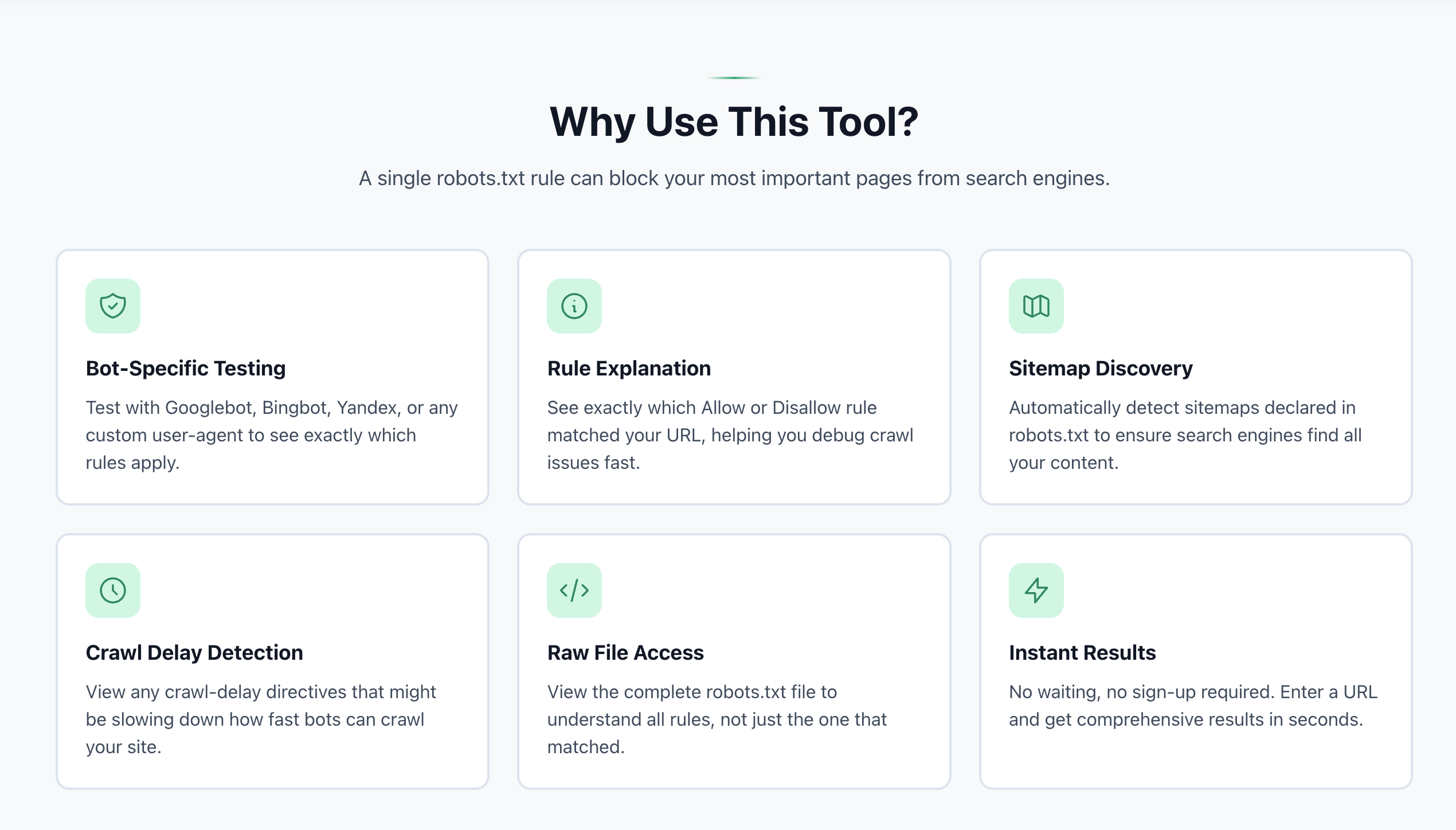 Robots.txt Tester - Screenshot 4 showing product features and functionality