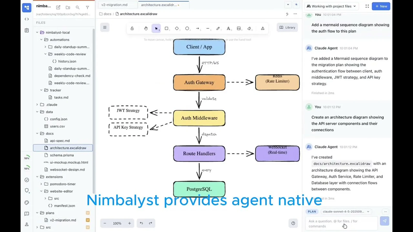 Nimbalyst screenshot 1 (video preview)