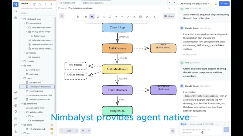 Nimbalyst screenshot 1 (video preview)