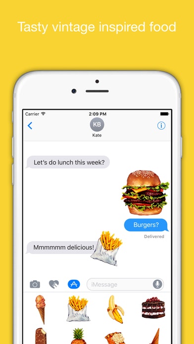 Americana Food Sticker Pack by Redbubble gallery image