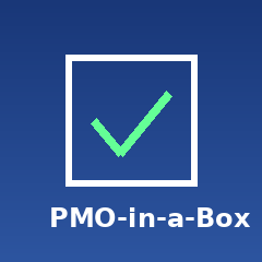 PMO-in-a-Box - Product Hunt launch logo and brand identity